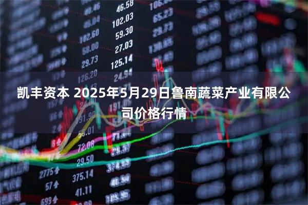 凯丰资本 2025年5月29日鲁南蔬菜产业有限公司价格行情