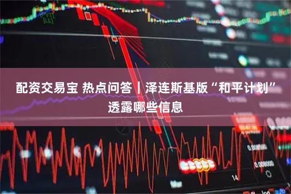配资交易宝 热点问答|泽连斯基版“和平计划”透露哪些信息